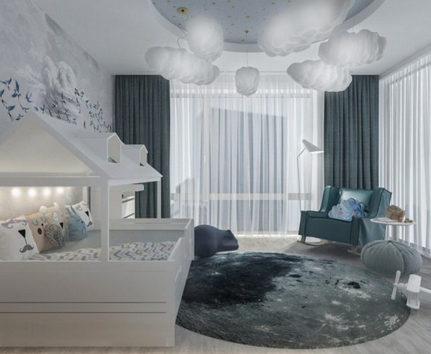 Amazing Kids Bedroom Projects with Cloud Lamps