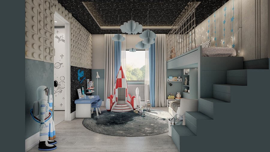A Magical Boys' Room Inspired By The Space