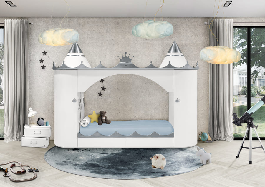 castle shaped kids bed