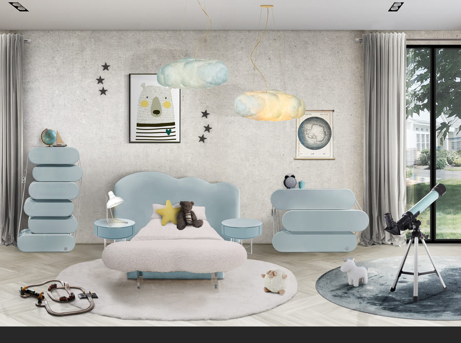 cloud shaped suspension lamp