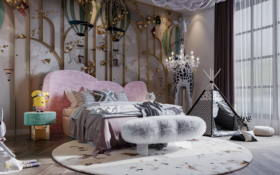 A magical and dreamy kid's bedroom inspired by nature!
