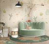 adorable corner for a kids bedroom design in green tones
