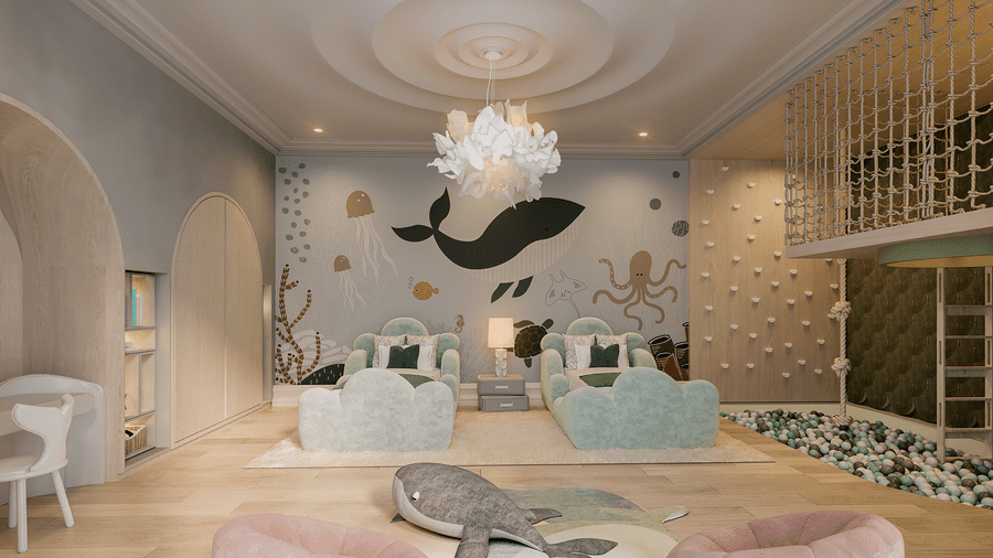 ByMura luxury kids table lamp