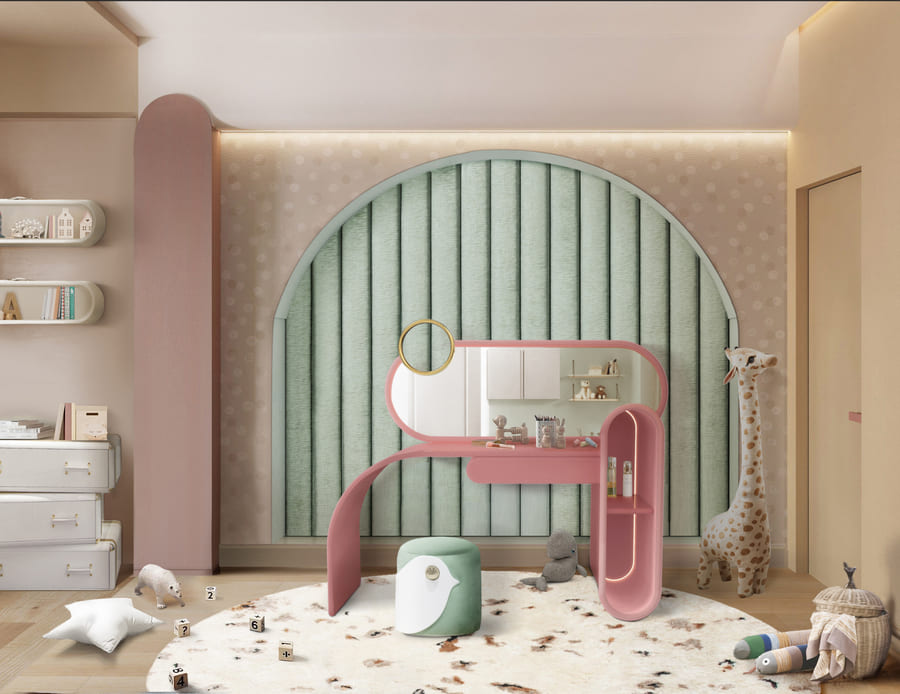 kids' seating piece green kids stool