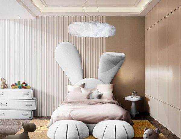 bunny shaped kids bed